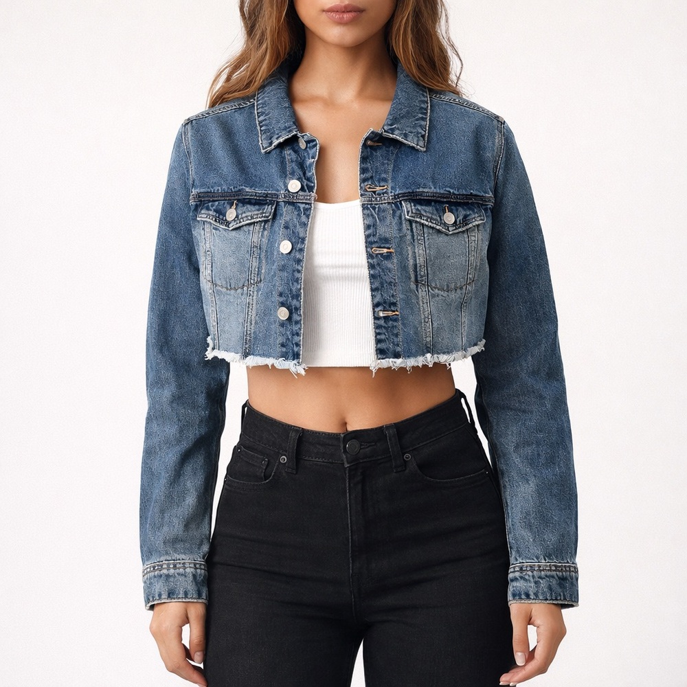 BP Nordstroms NWT Women's Blue Denim Jean Jacket size M